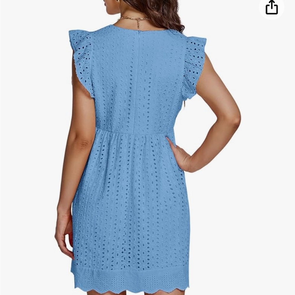 Emerald Green Baby Doll Eyelet Dress NWT/ Never Been Worn